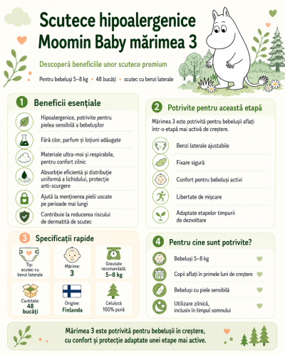 scutece hipolaergenice Moomin Baby marimea 3 infografic